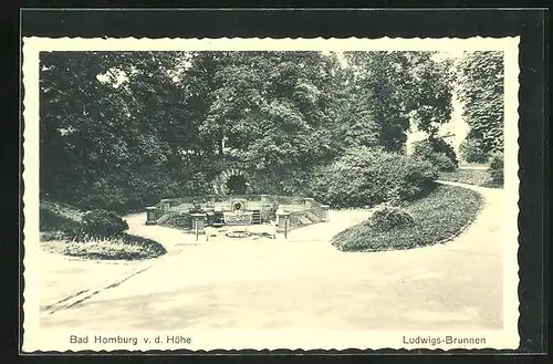 AK Bad Homburg v. d. Höhe, Ludwigs-Brunnen