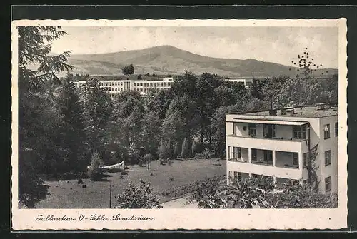 AK Jablunkau, Sanatorium aus der Vogelschau