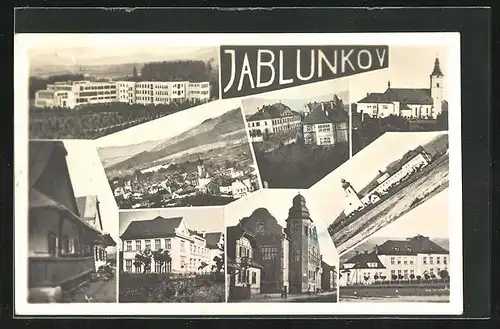 AK Jablunkov, Kirche, Ortsansicht, Sanatorium