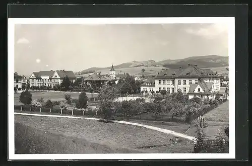 AK Jablunkov, Panorama mit Garten