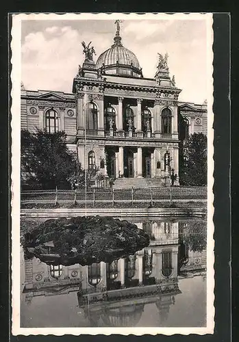 AK Troppau, Ansicht vom Landesmuseum