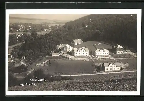 AK Ústi nad Orlici, Teilansicht der Ortschaft