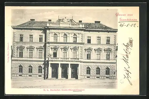 AK Landskron i. B., K. k. Deutsches Staats-Obergymnasium