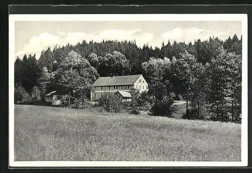 AK Letovisko Klopoty u Usti nad Orl, Ortspartie mit Gebäudeansicht