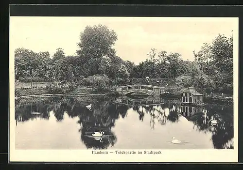 AK Hamborn, Teichpartie im Stadtpark