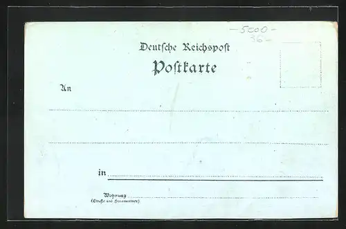 Mondschein-Lithographie Mülheim, Fischer holt Netzt ein, Blick auf Stadt mit Dampfern