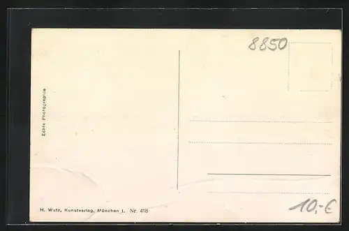 AK Donauwörth, Obere Reichsstrasse mit Geschäften und Stadtpfarrkirche