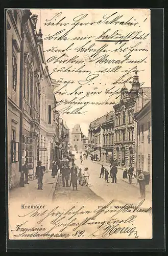 AK Kremsier, Pfarr- und Wassergasse