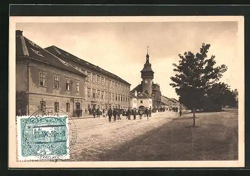 AK Napajedla, Strassenpartie in Rathausnähe