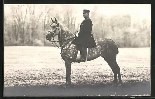 AK Prinz Alfons von Bayern auf dem Pferd