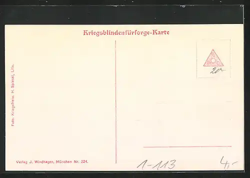 AK Kronprinz Rupprecht mit Erbprinz Albrecht von Bayern in Lille im Juli 1915