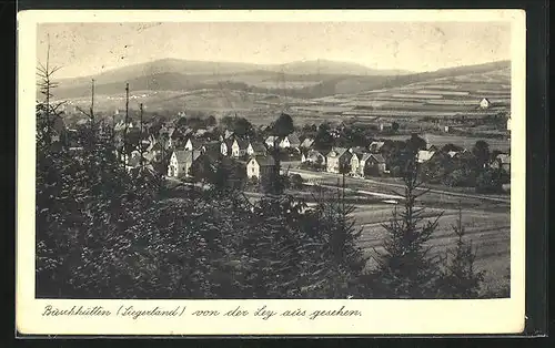 AK Buschhütten / Siegerland, Panorama von der Ley aus