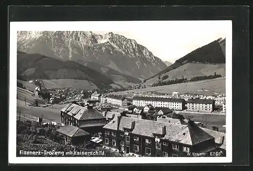 AK Eisenerz-Tröfeng, Panorama mit Kaiserschild