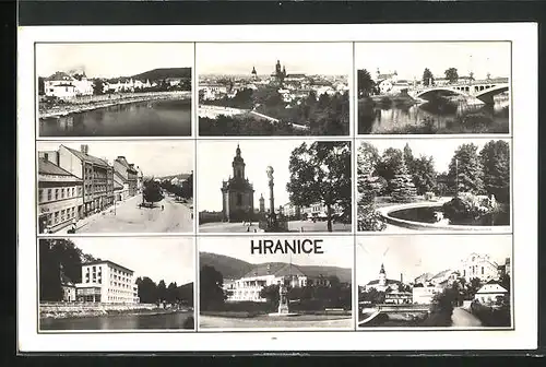 AK Hranice na Morave, verschiedene Stadtansichten