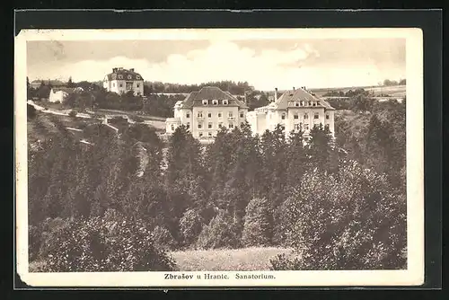 AK Zbrasov u Hranic, Blick zum Sanatorium