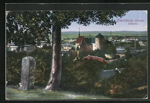 AK Sternberg, Panorama mit Schloss