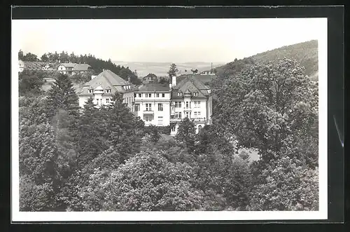 AK Lazne Teplice n. Bec., Blick zum Sanatorium