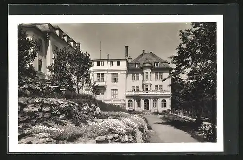 AK Lazne Teplice n. Becv., Partie am Sanatorium