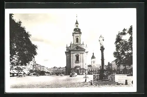 AK Hranice na Morave, Partie am Stadtplatz