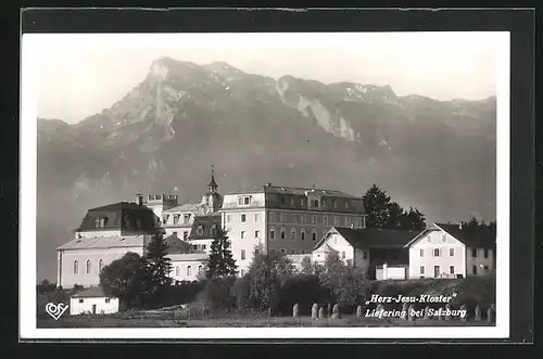 AK Liefering, Partie am Herz-Jesu Kloster unter dem Berg