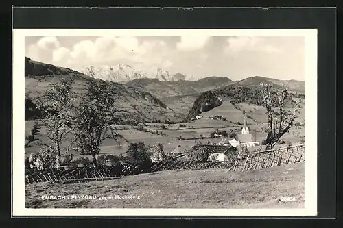 AK Embach im Pinzgau, Talansicht gegen Hochkönig