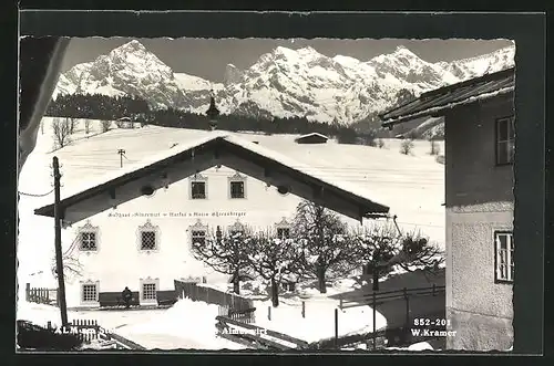 AK Alm, Gasthaus Almenwirt am Steinernen Meer