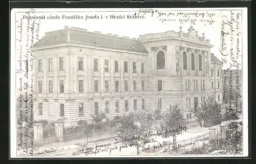 AK Königgrätz / Hradec Kralove, Pensionat cisare Frantiska Josefa I.