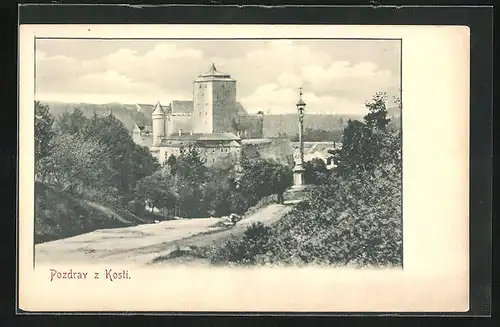 AK Hrad Kost, Blick auf das Schloss