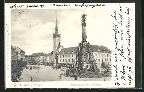 AK Olmütz, Oberring mit dem Rathause