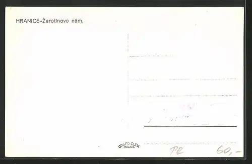 AK Hranice, Zerotinovo nam., auf dem Hauptplatz