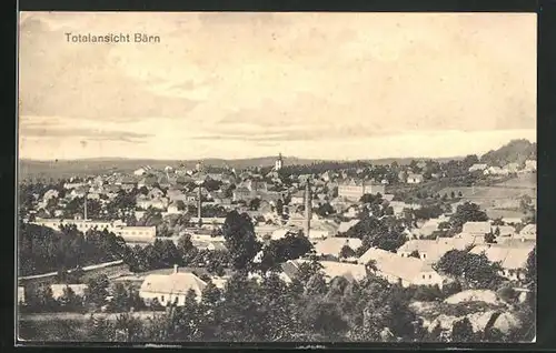 AK Bärn i. M., Totalansicht mit Blick zum Kirchturm