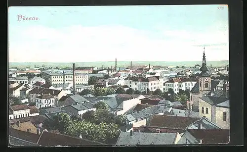 AK Prerov, Stadttotale mit Blick zu den Schornsteinen