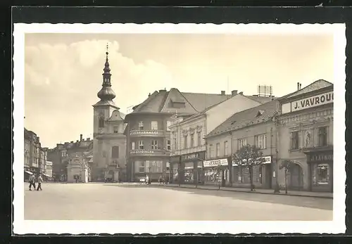 AK Prerau, die Kirche am Hauptplatz