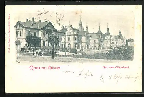 AK Olmütz, Das neue Villenviertel