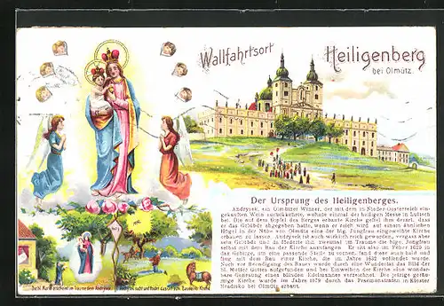 AK Heiligenberg, Wallfahrtskirche auf dem Heiligenberg, Marienbildnis