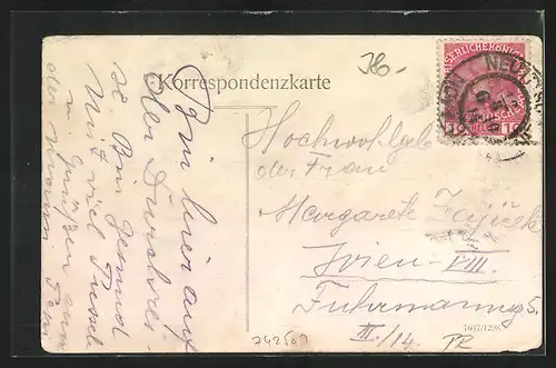 Lithographie Weisskirchen, Offziersgebäude, K.K. Kavalleriekaserne, Institutskirche, K.K. Militäroberschule