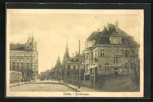 AK Olmütz, Villen in der Parkstrasse