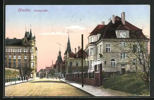 AK Olmütz, Partie in der Parkstrasse