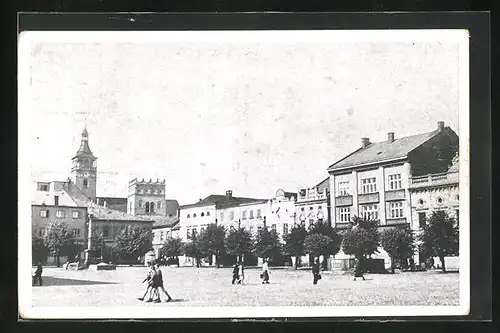 AK Lipnik n. Bec., Kinder auf dem Ringplatz