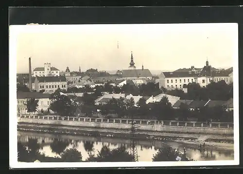 AK Prerov, Celkovy Pohled, an der Kanalmauer