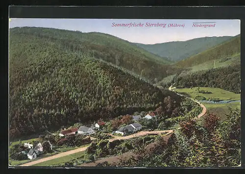 AK Sternberg in Mähren, Blick auf den Niedergrund