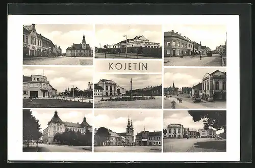 AK Kojetin, Namesti, Kostel, Radnice