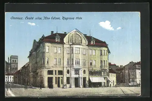 AK Olomouc, Ceska Ulice, Kino Edison, Riegrova trida