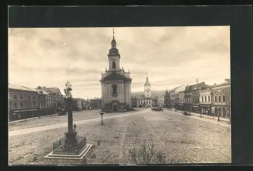 AK Hranice na Morave, Kirche und Denkmal