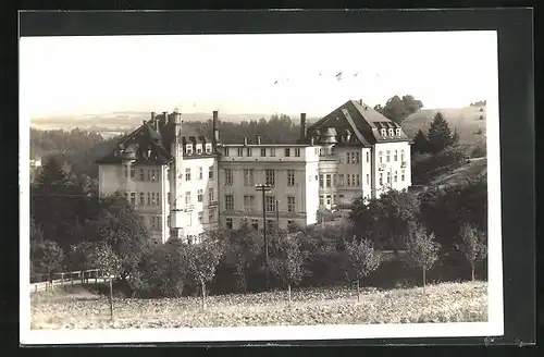 AK Teplice, Partie am Sanatorium