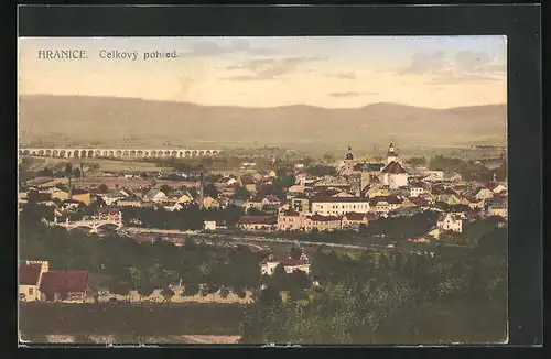 AK Hranice, Celkovy Pohled, Blick auf die Brücke über das Tal