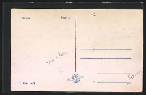 AK Prerov, Ortsansicht mit Flusspartie