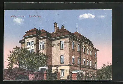 AK Mähr. Ostrau, Blick zum Sanatorium