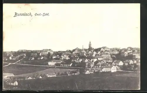 AK Bennisch, Panorama vom Ort