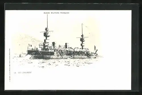 AK Marine Militaire Francaise: Le Chanzy, Kriegsschiff